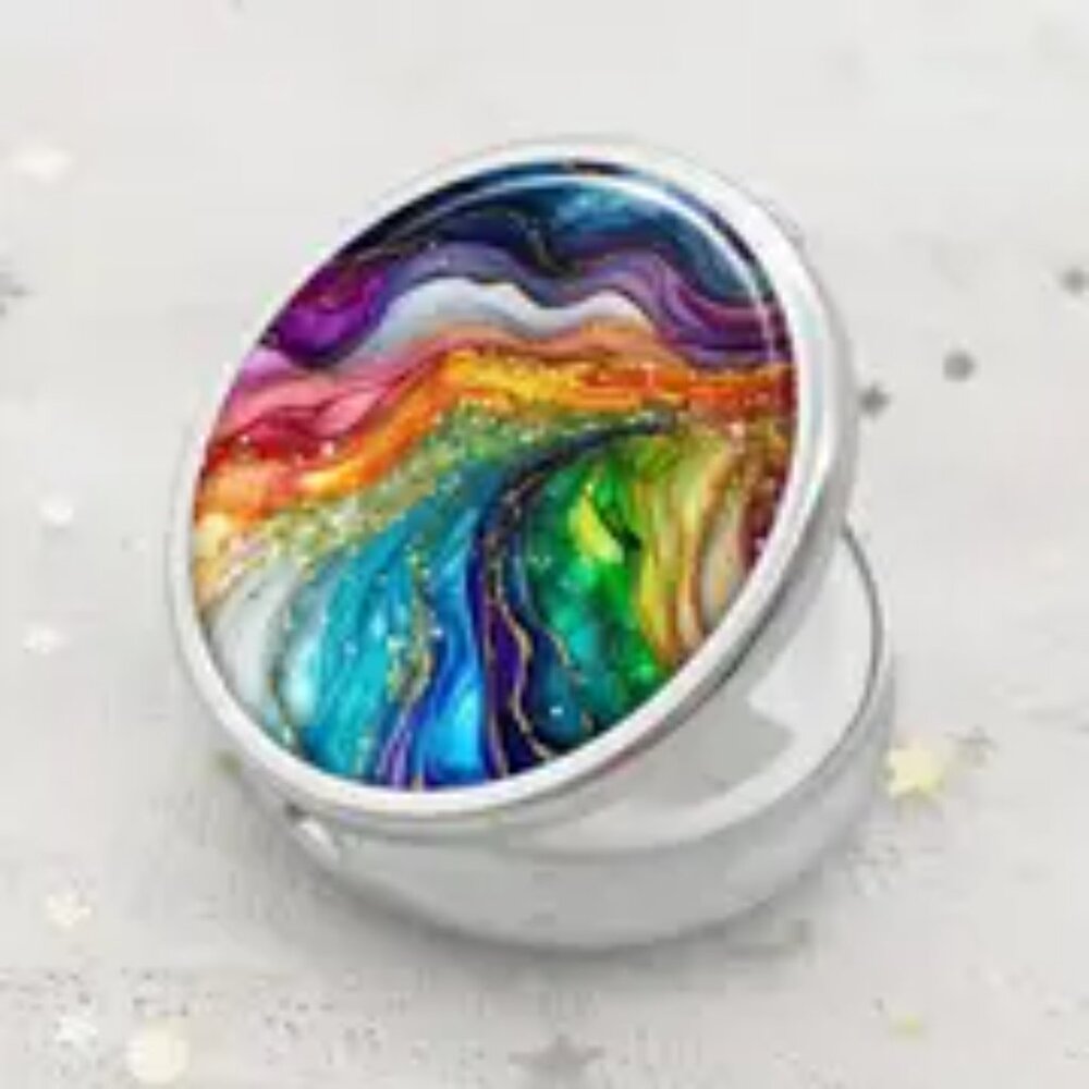 1pc. Chic Ripple Pill Box - Picture 4 of 4